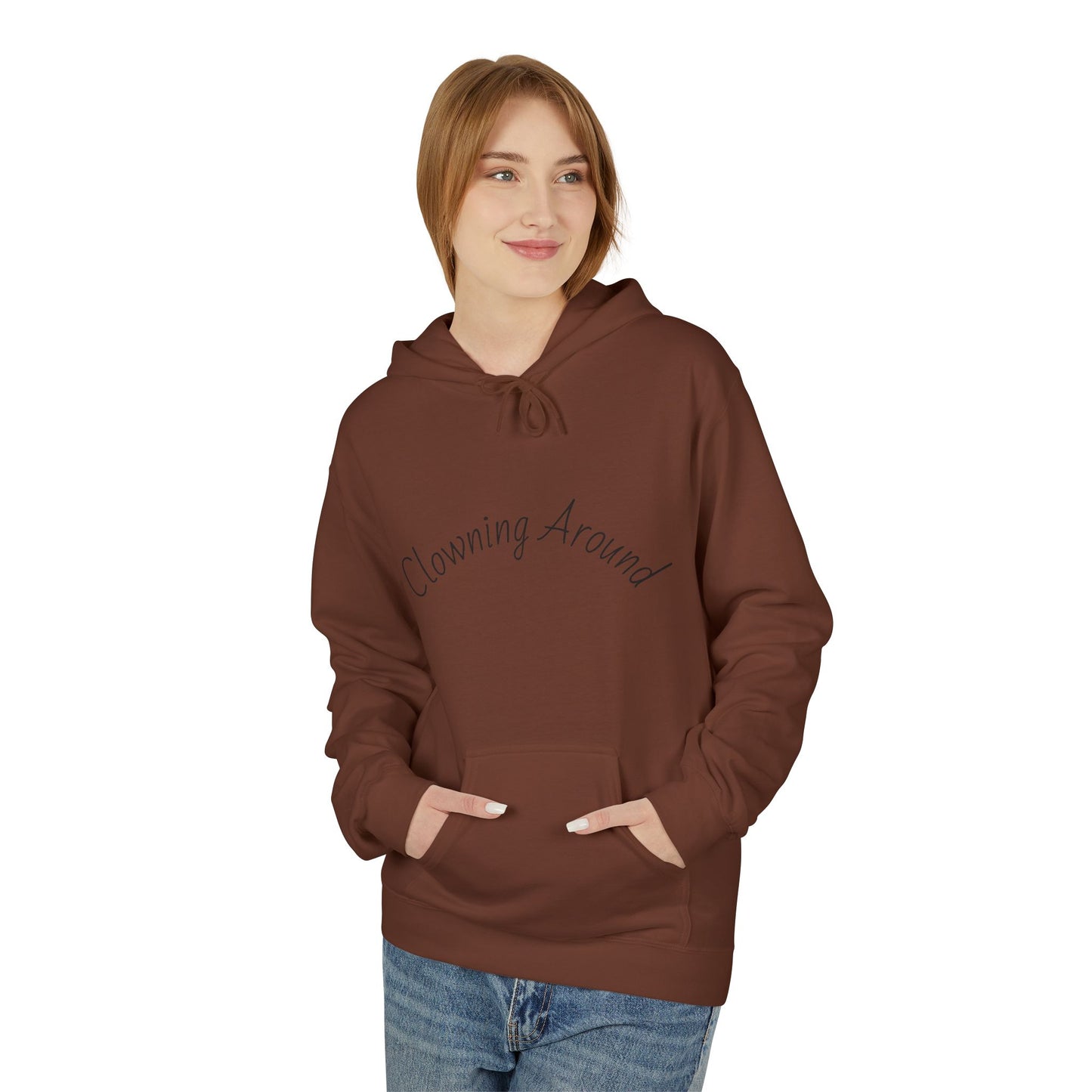 Clowning Around Fleece Hoodie - Perfect Gift for Sports Lovers, Athletes, Team Merch, Inspirational Apparel, Birthday & Game Day