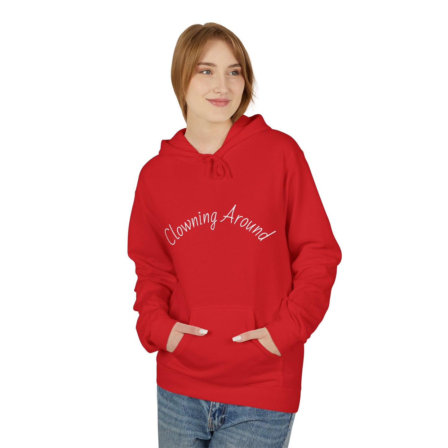 Clowning Around Fleece Hoodie - Perfect Gift for Sports Lovers, Athletes, Team Merch, Inspirational Apparel, Birthday & Game Day