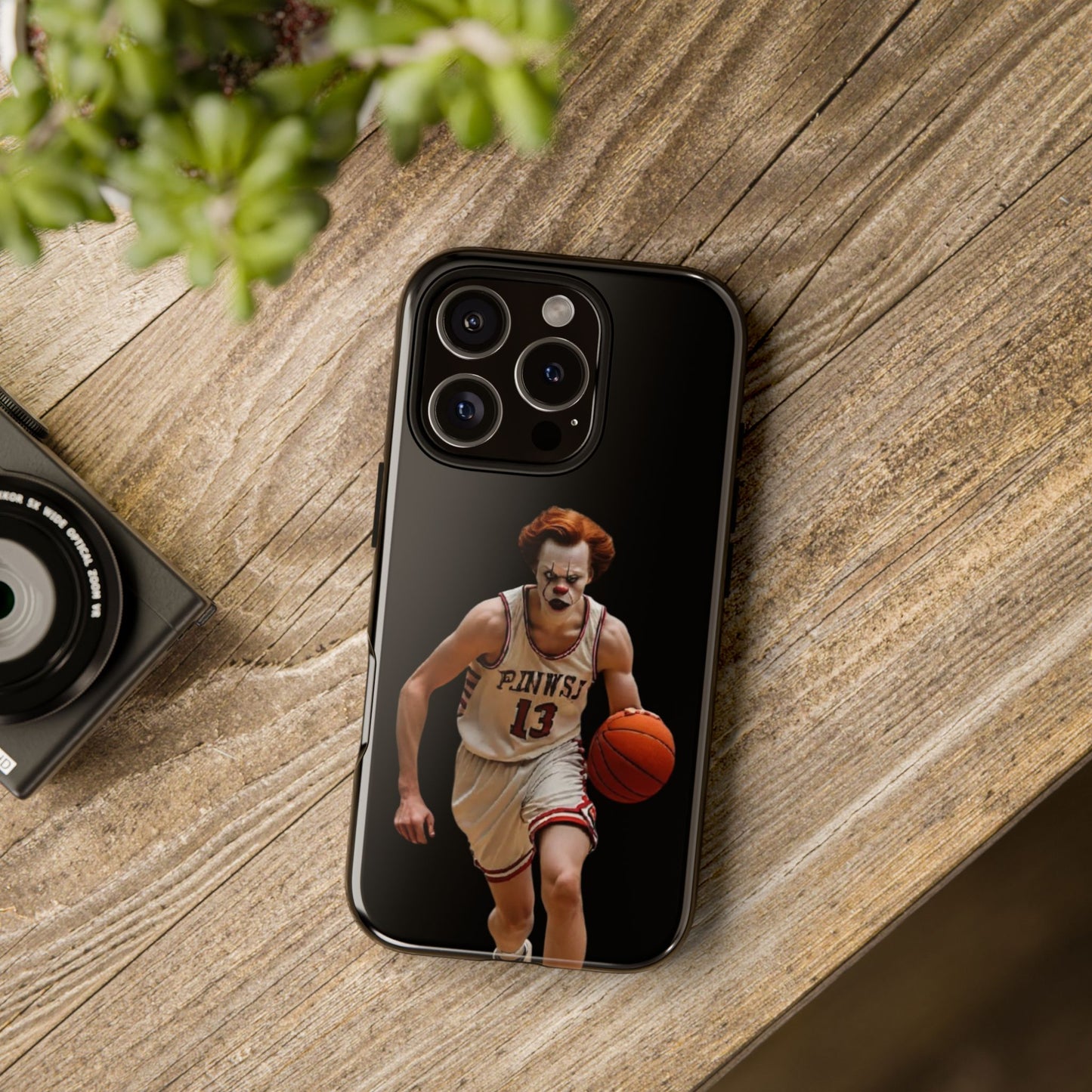 Basketball Clown Samsung and IPhone Phone Case, Tough Cases for Sports Lovers, Unique Gift for Athletes, Fun Phone Accessory, Quirky Sports Merchandise
