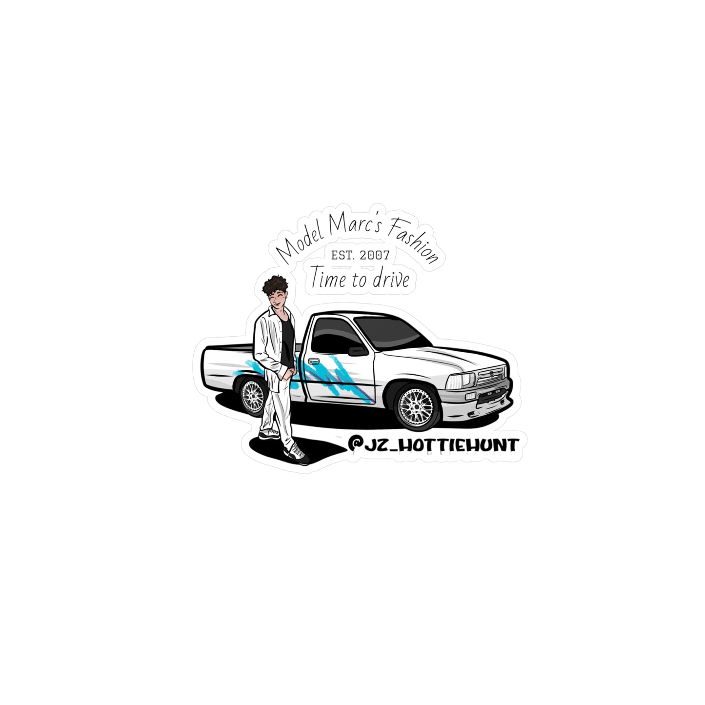 Car Enthusiast Kiss-Cut Vinyl Decals, Custom Stickers for Vehicle, Gift for Him, Truck Lover Decoration, Cool Auto Sticker Pack