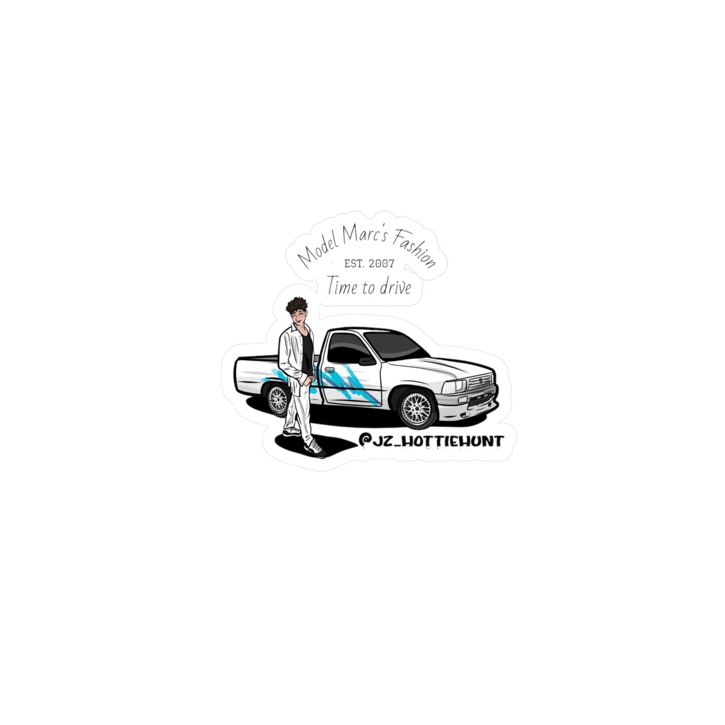 Car Enthusiast Kiss-Cut Vinyl Decals, Custom Stickers for Vehicle, Gift for Him, Truck Lover Decoration, Cool Auto Sticker Pack