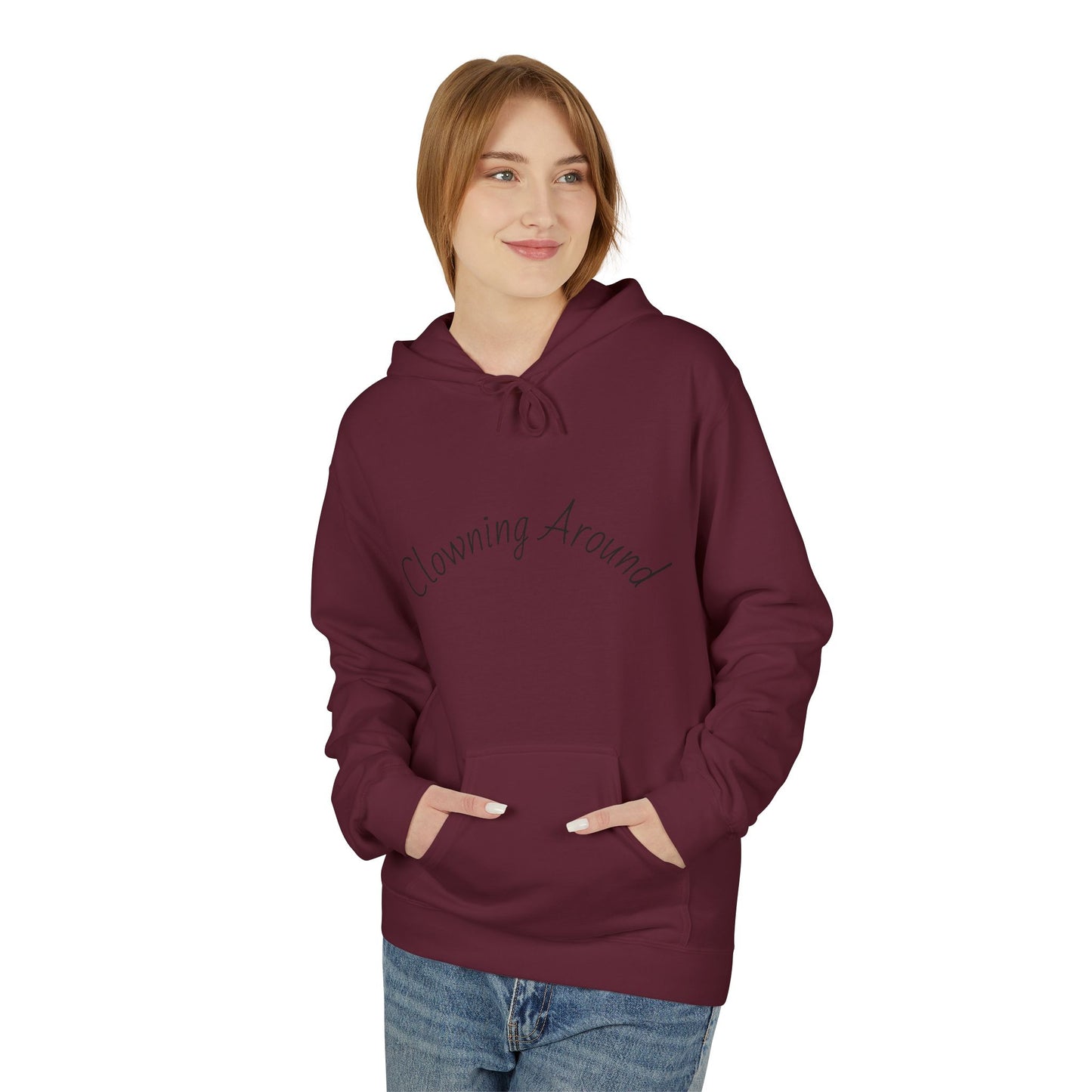 Clowning Around Fleece Hoodie - Perfect Gift for Sports Lovers, Athletes, Team Merch, Inspirational Apparel, Birthday & Game Day