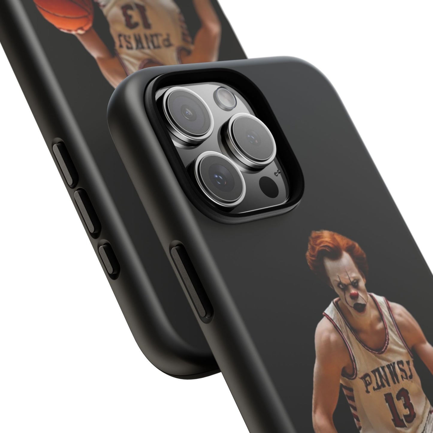 Basketball Clown Samsung and IPhone Phone Case, Tough Cases for Sports Lovers, Unique Gift for Athletes, Fun Phone Accessory, Quirky Sports Merchandise