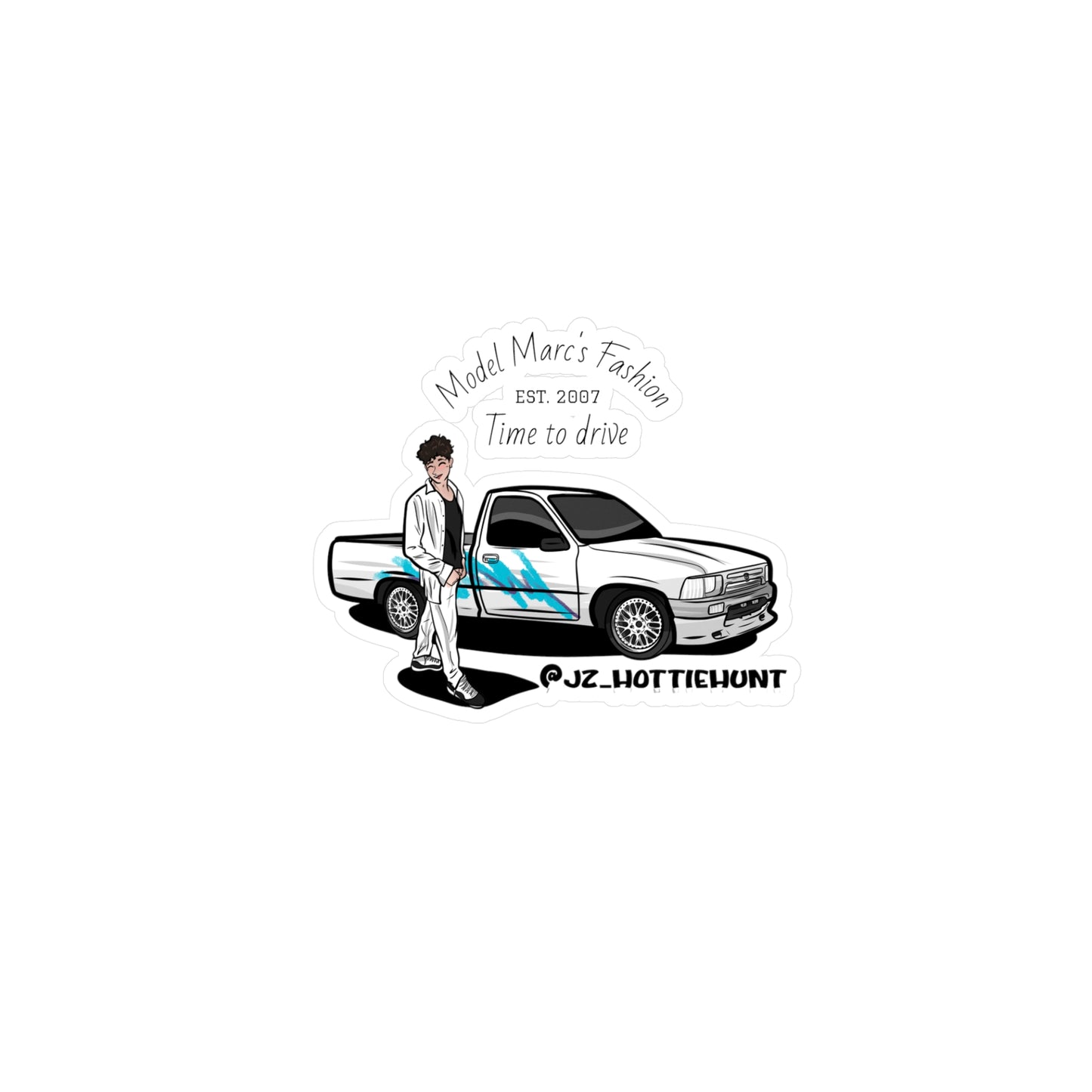 Car Enthusiast Kiss-Cut Vinyl Decals, Custom Stickers for Vehicle, Gift for Him, Truck Lover Decoration, Cool Auto Sticker Pack