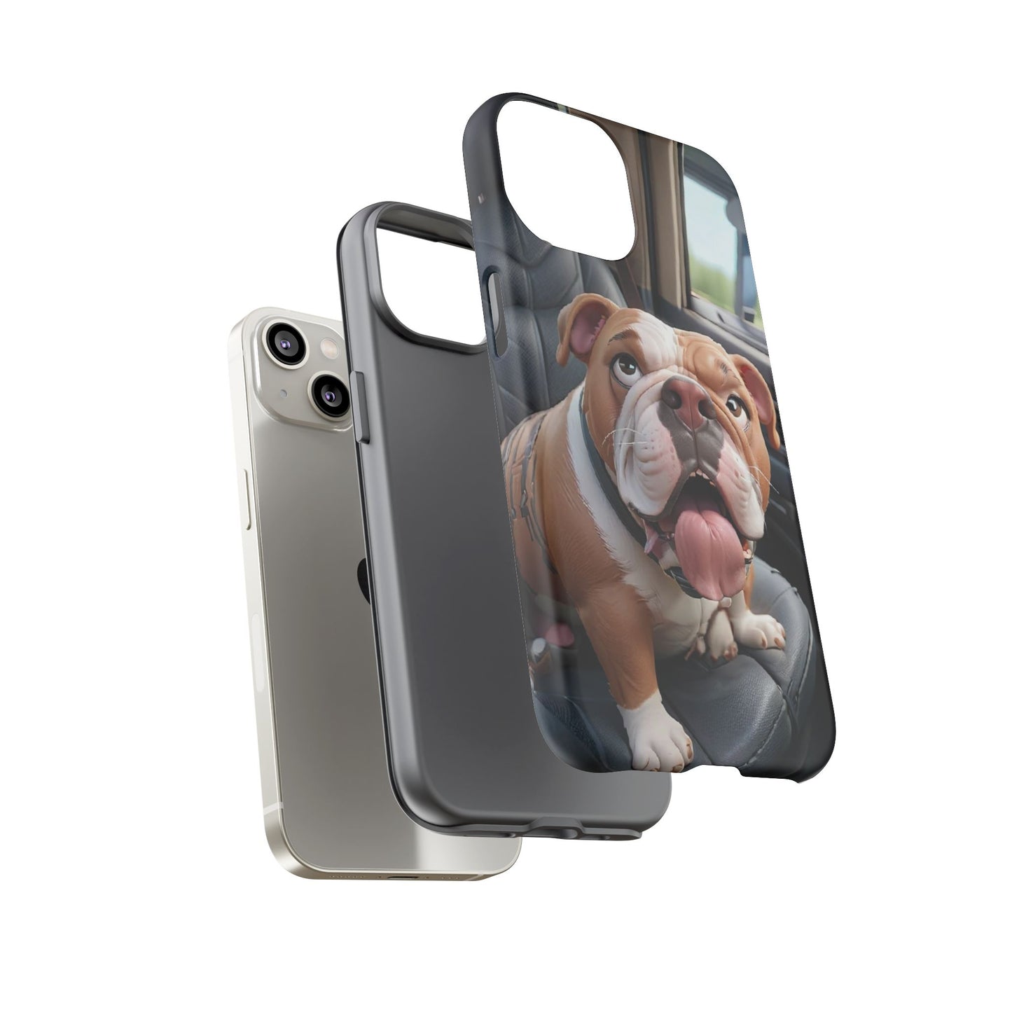 Bulldog Phone Case iPhones | Tough Cases for Animal Lovers, Cute Dog Design, Pet Gift, Phone Accessories, Dog Mom Essentials
