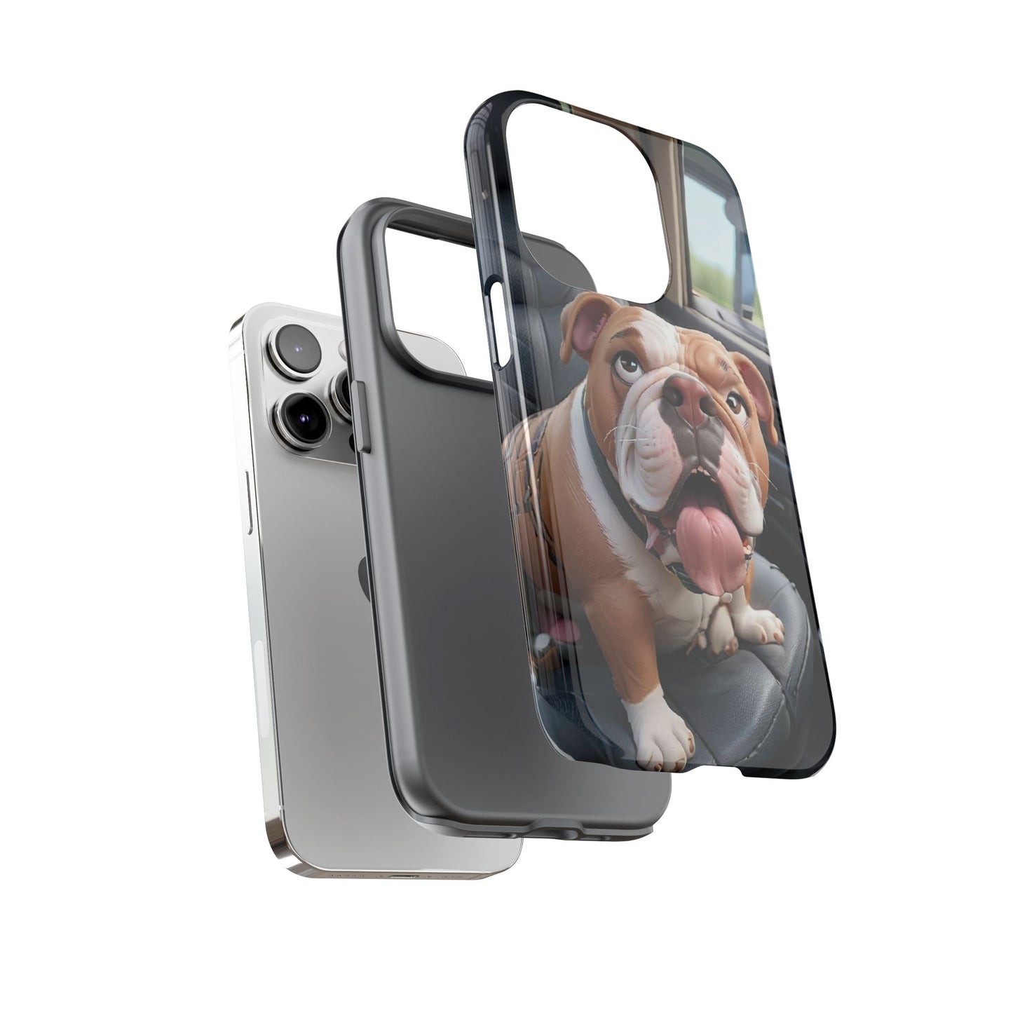 Bulldog Phone Case iPhones | Tough Cases for Animal Lovers, Cute Dog Design, Pet Gift, Phone Accessories, Dog Mom Essentials