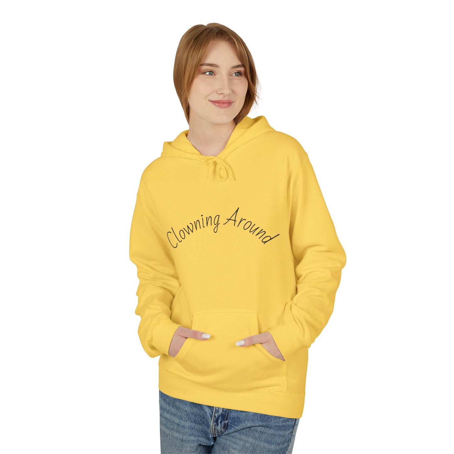 Clowning Around Fleece Hoodie - Perfect Gift for Sports Lovers, Athletes, Team Merch, Inspirational Apparel, Birthday & Game Day