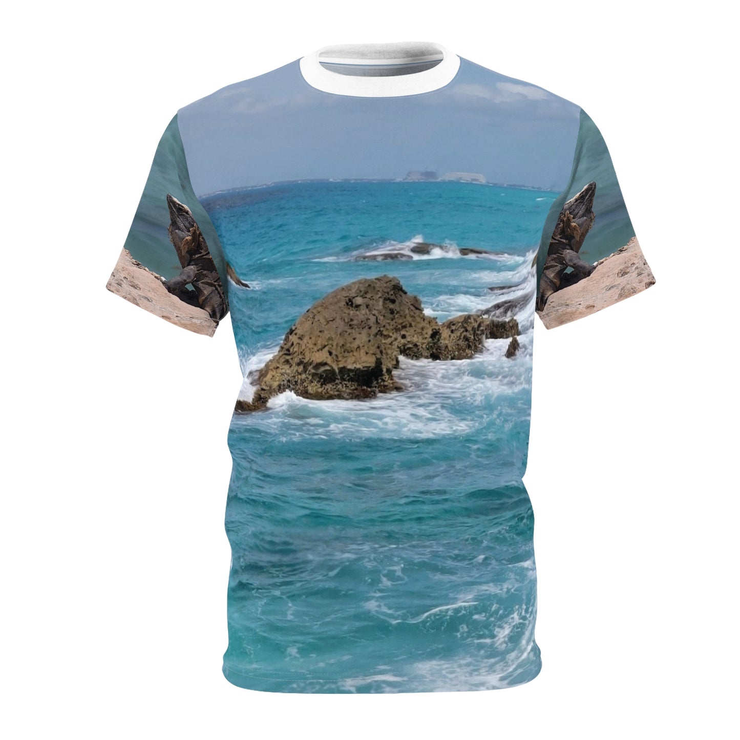 Ocean Waves Graphic Tee, Beach Vibes Shirt, Summer Fashion, Vacation Outfit, Casual Wear, Gift for Beach Lovers