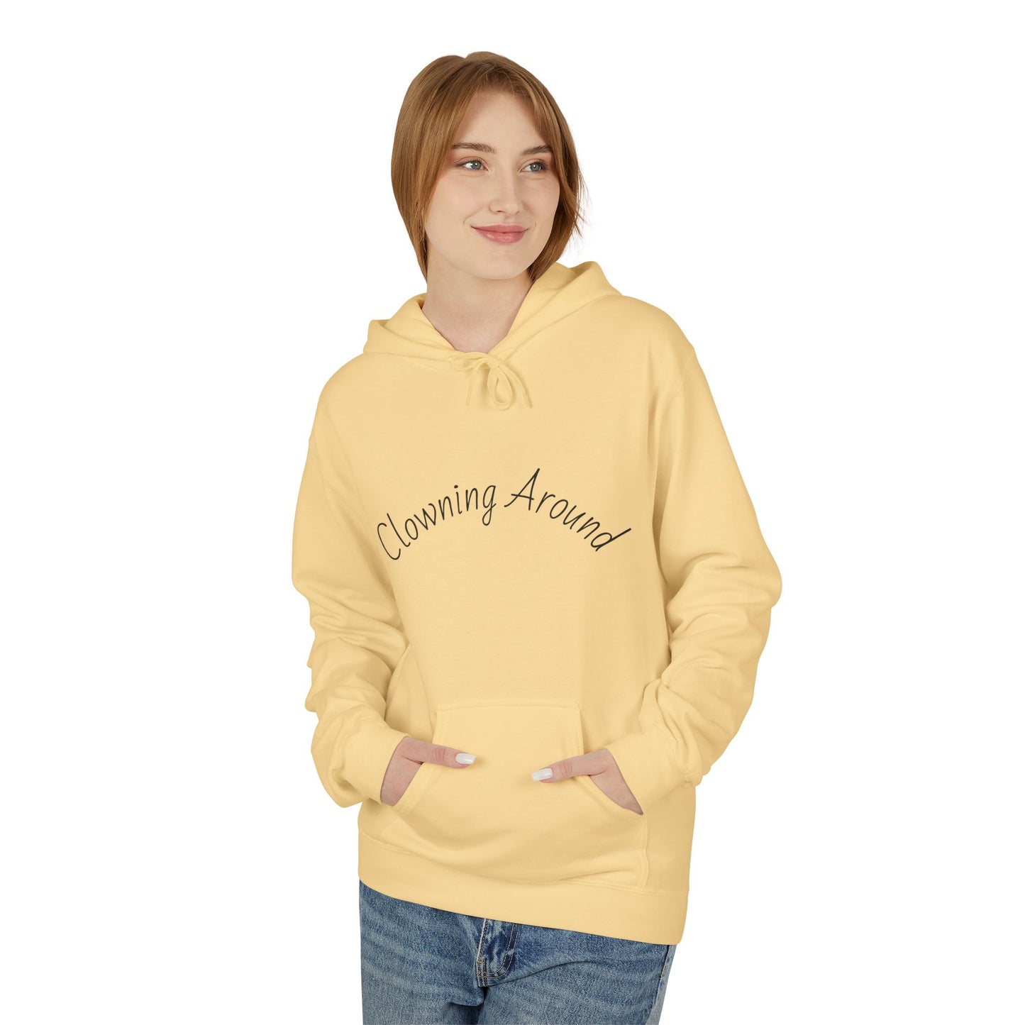 Clowning Around Fleece Hoodie - Perfect Gift for Sports Lovers, Athletes, Team Merch, Inspirational Apparel, Birthday & Game Day