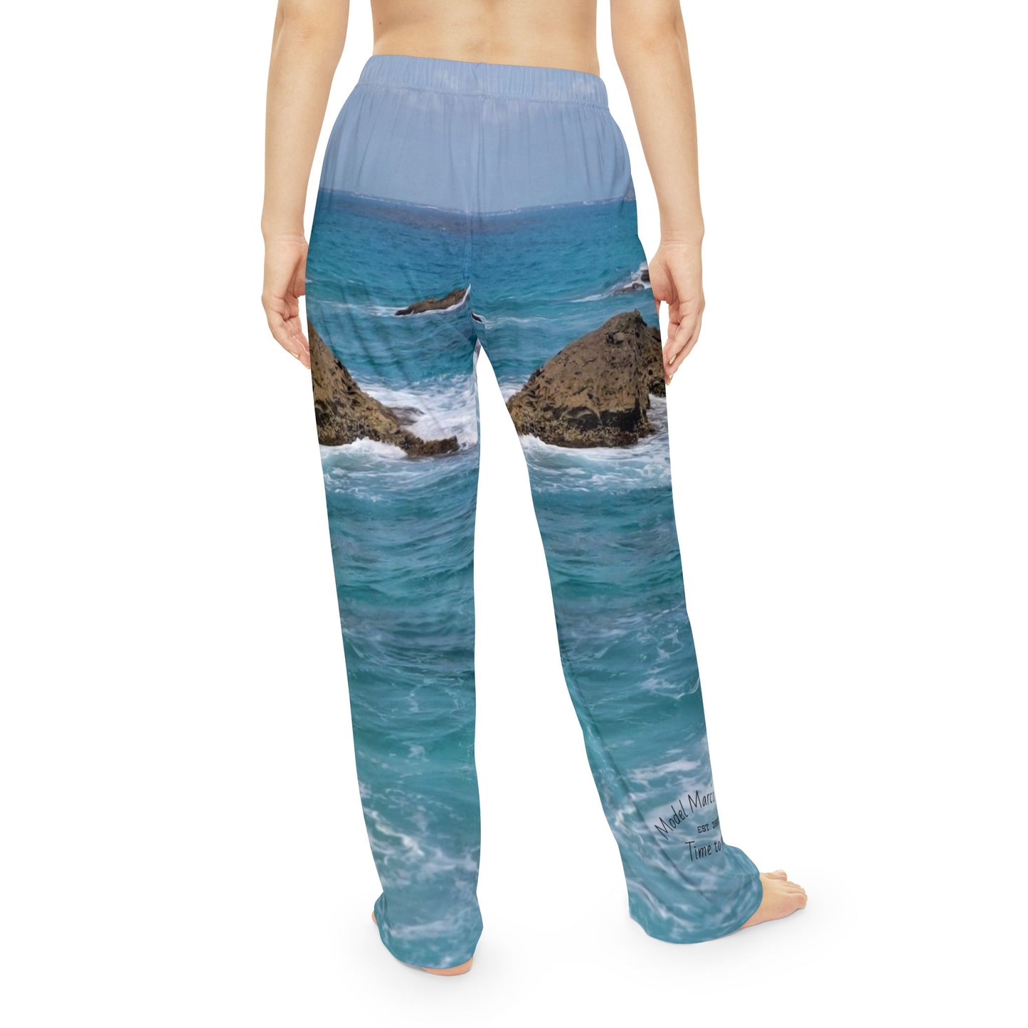 Coastal Waves Women's Pajama Pants, Relaxing Loungewear, Beach Vibes, Gift for Her, Summer Nights