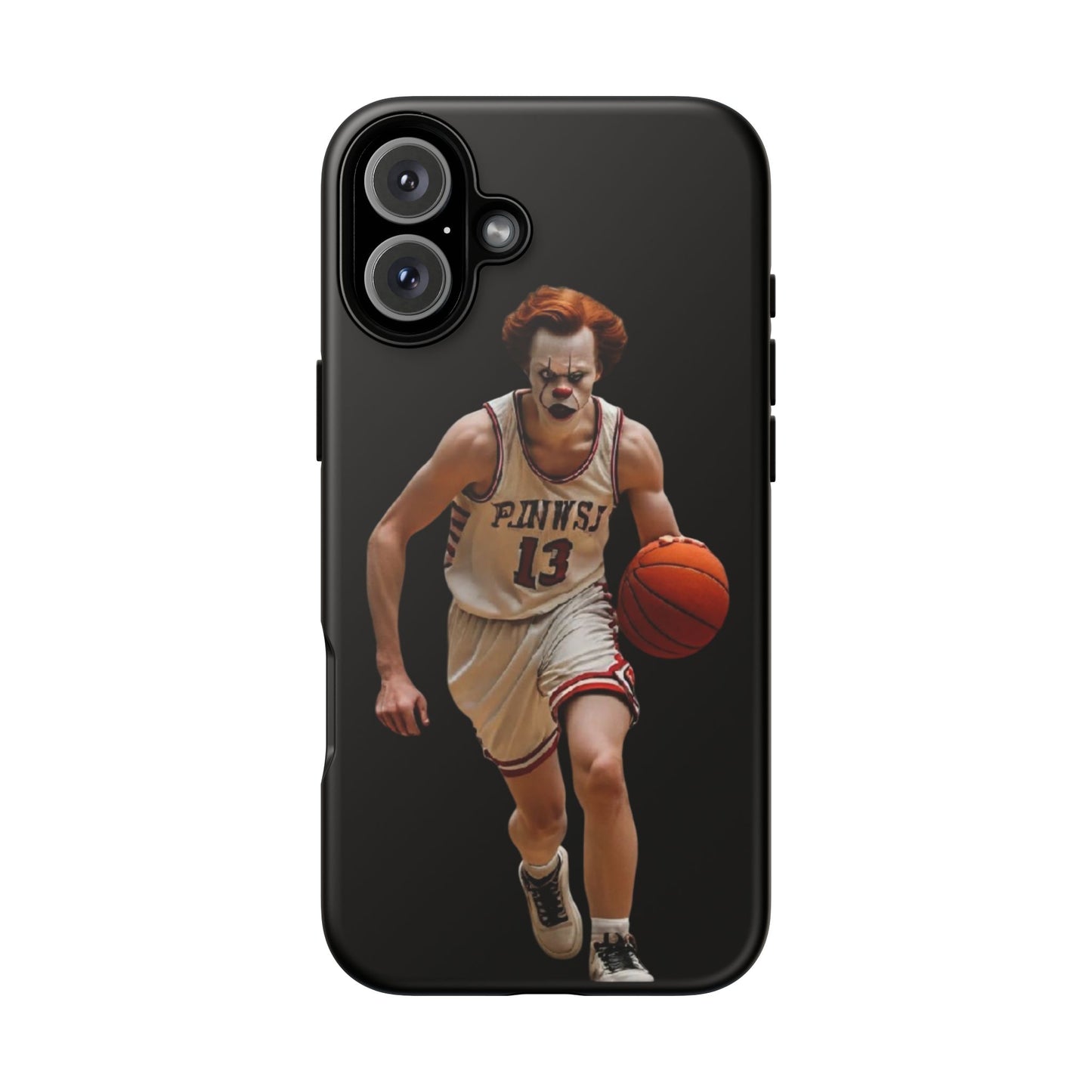 Basketball Clown Samsung and IPhone Phone Case, Tough Cases for Sports Lovers, Unique Gift for Athletes, Fun Phone Accessory, Quirky Sports Merchandise