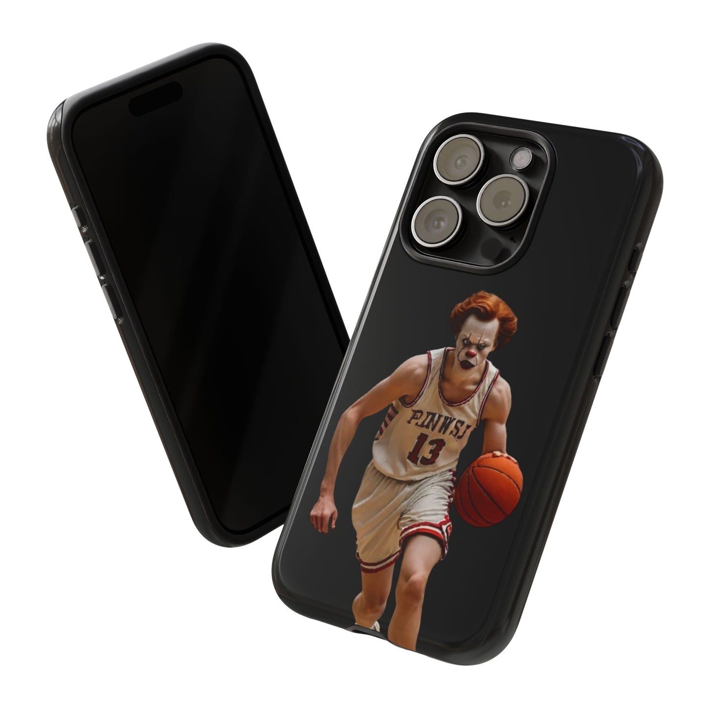Basketball Clown Samsung and IPhone Phone Case, Tough Cases for Sports Lovers, Unique Gift for Athletes, Fun Phone Accessory, Quirky Sports Merchandise