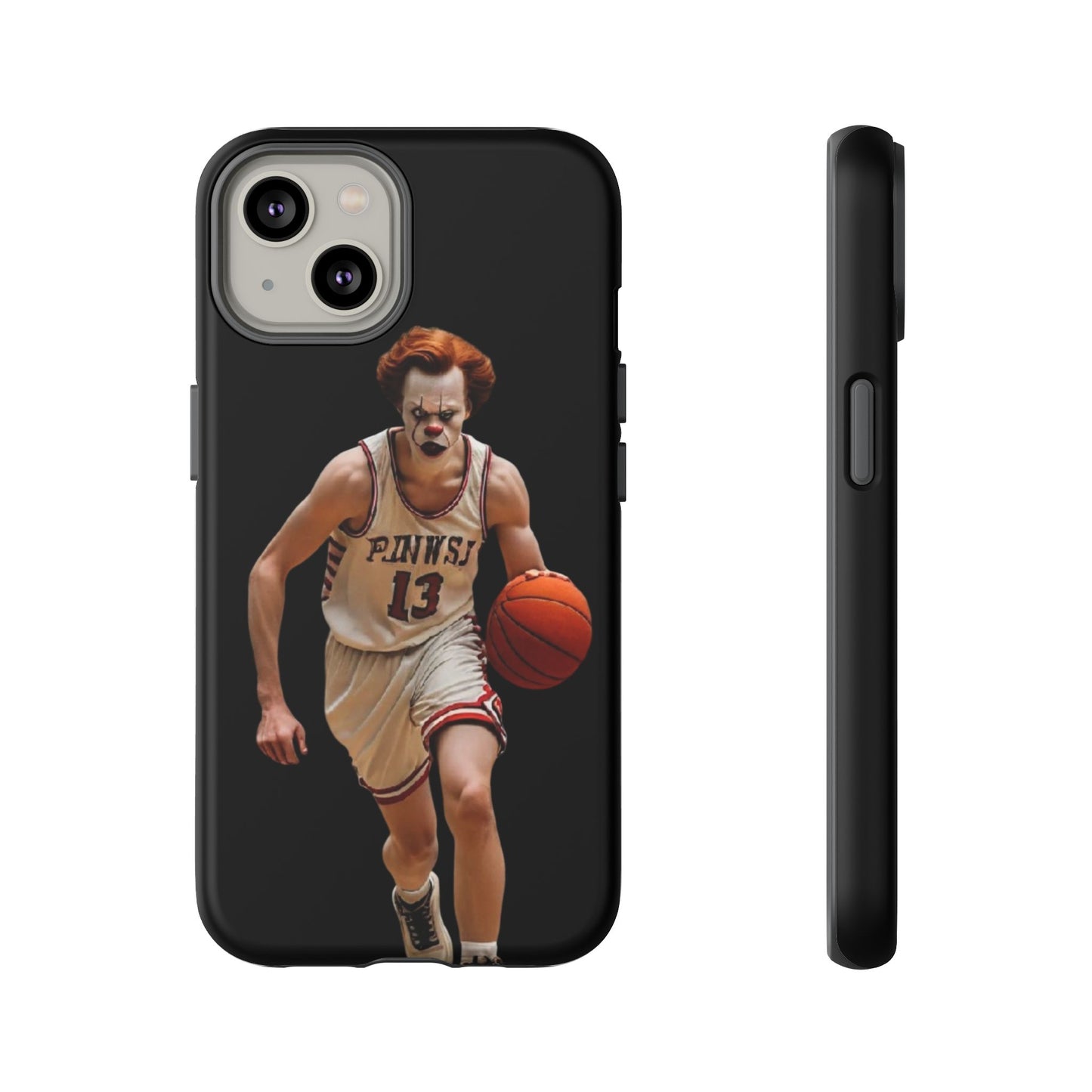 Basketball Clown Samsung and IPhone Phone Case, Tough Cases for Sports Lovers, Unique Gift for Athletes, Fun Phone Accessory, Quirky Sports Merchandise