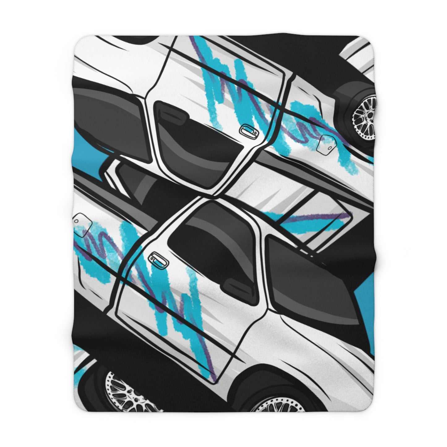 Cozy Automotive Sherpa Fleece Blanket for Car Lovers, Perfect for Home Decor, Gifts, Road Trips, and Car Enthusiasts