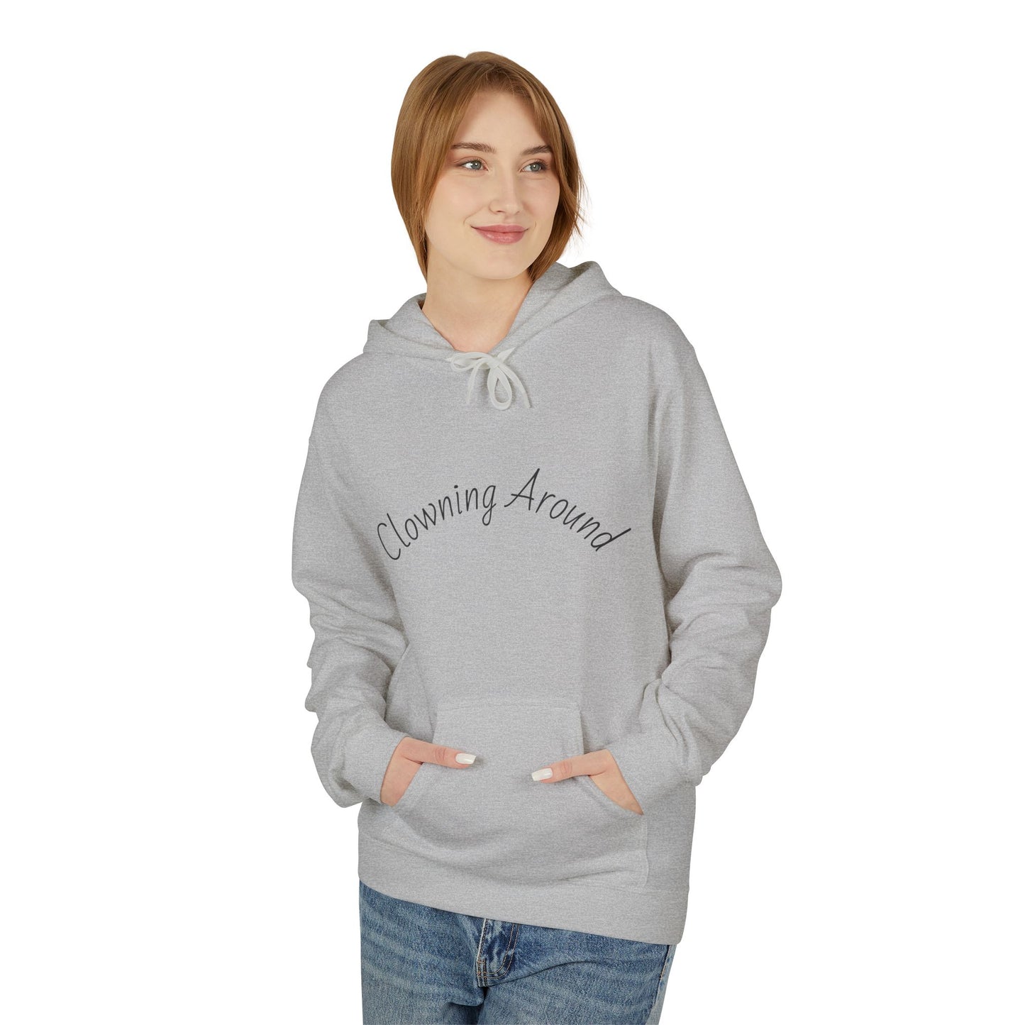 Clowning Around Fleece Hoodie - Perfect Gift for Sports Lovers, Athletes, Team Merch, Inspirational Apparel, Birthday & Game Day