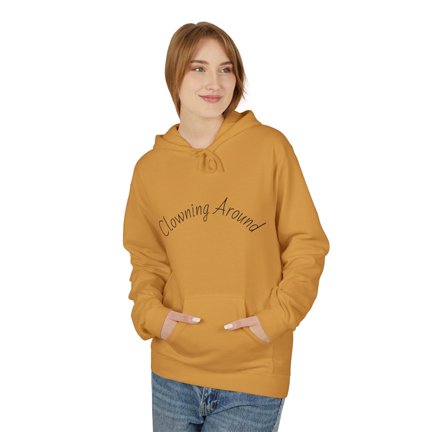 Clowning Around Fleece Hoodie - Perfect Gift for Sports Lovers, Athletes, Team Merch, Inspirational Apparel, Birthday & Game Day