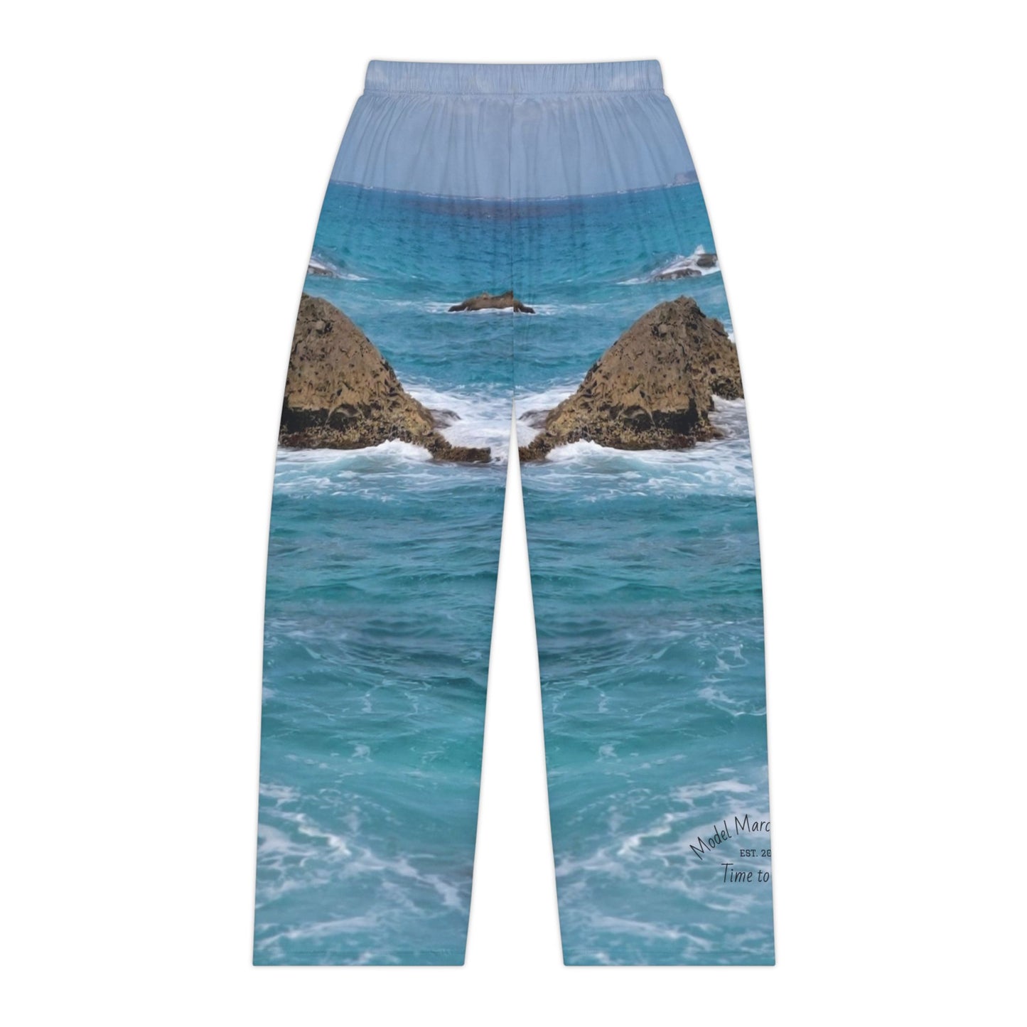 Coastal Waves Women's Pajama Pants, Relaxing Loungewear, Beach Vibes, Gift for Her, Summer Nights