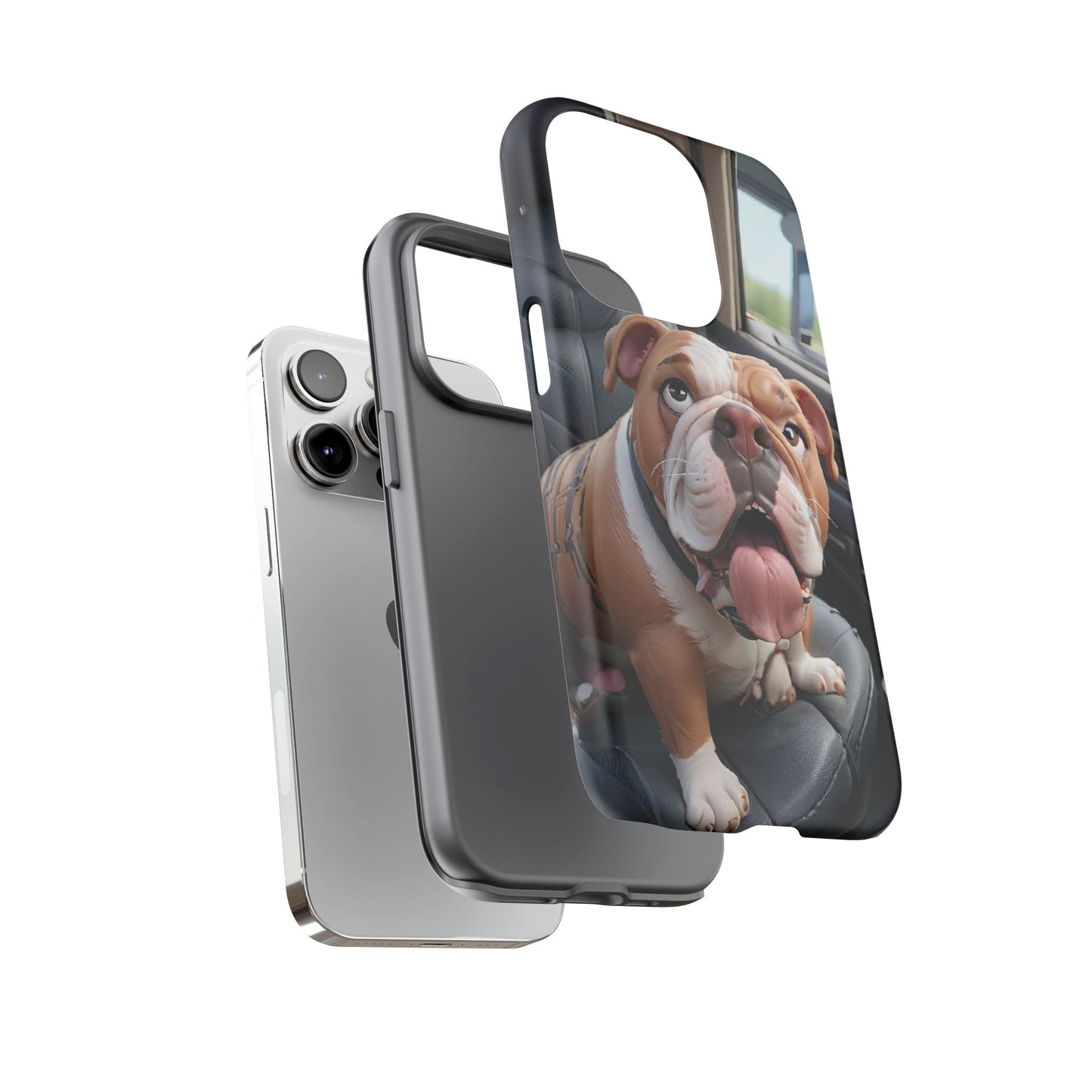 Bulldog Phone Case iPhones | Tough Cases for Animal Lovers, Cute Dog Design, Pet Gift, Phone Accessories, Dog Mom Essentials