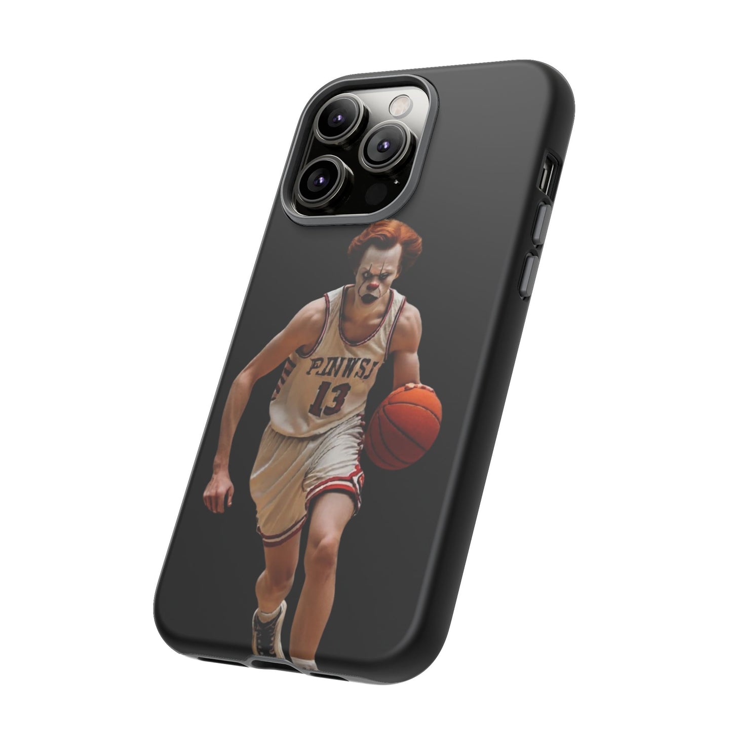 Basketball Clown Samsung and IPhone Phone Case, Tough Cases for Sports Lovers, Unique Gift for Athletes, Fun Phone Accessory, Quirky Sports Merchandise