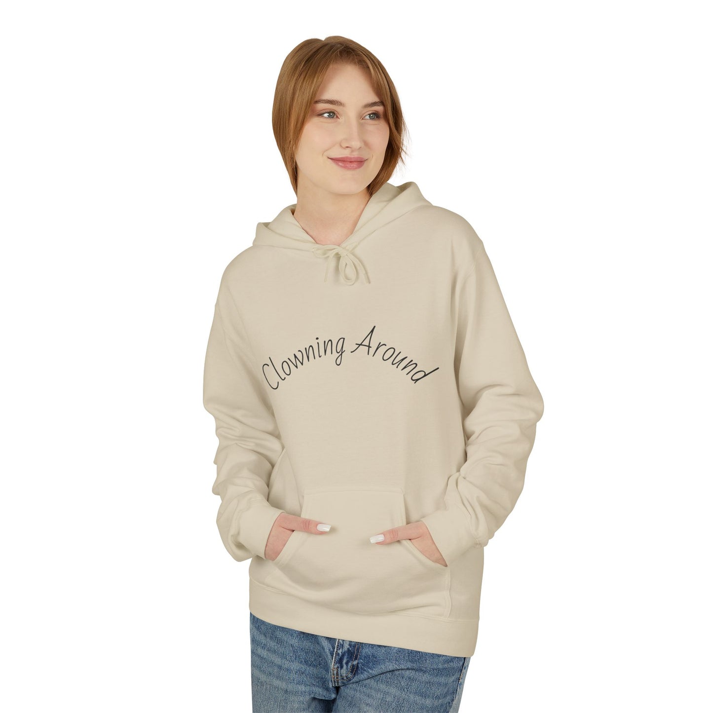 Clowning Around Fleece Hoodie - Perfect Gift for Sports Lovers, Athletes, Team Merch, Inspirational Apparel, Birthday & Game Day